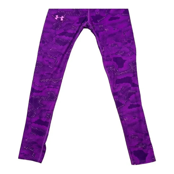 Under Armour Size Large Heatgear Fitted Leggings Youth Girls - Picture 4 of 6